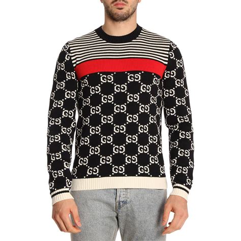 gucci sweater blue|gucci sweatshirt men.